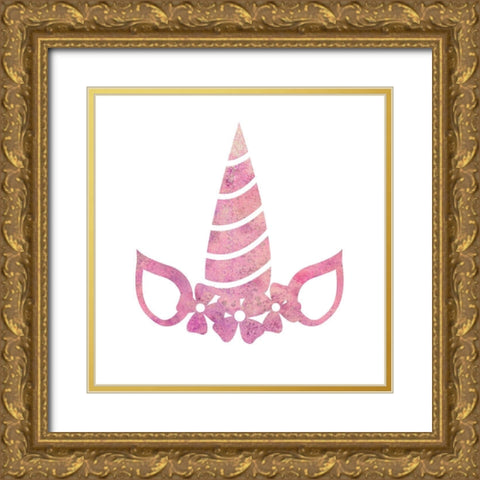 In a Field of Horses 3 Gold Ornate Wood Framed Art Print with Double Matting by Kimberly, Allen