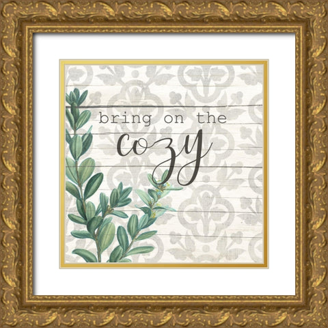 Farm House Charm 1 Gold Ornate Wood Framed Art Print with Double Matting by Kimberly, Allen