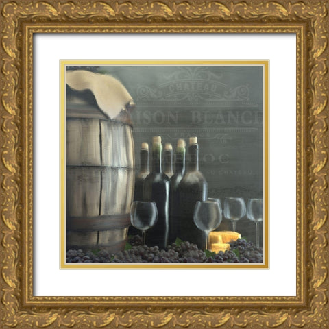 Chateau Gold Ornate Wood Framed Art Print with Double Matting by Kimberly, Allen