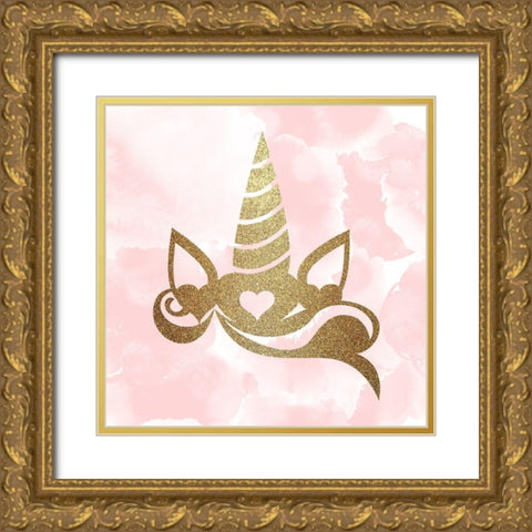 Born to Be 1 Gold Ornate Wood Framed Art Print with Double Matting by Kimberly, Allen