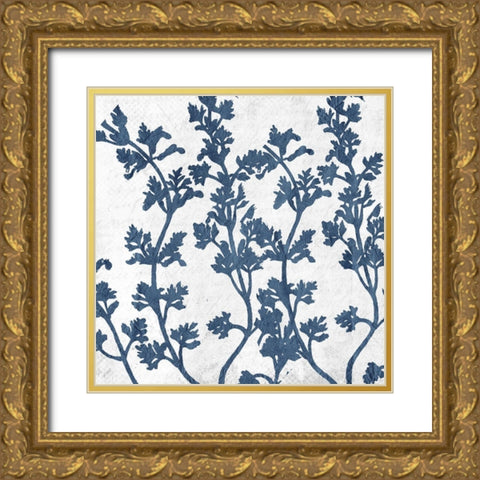 Branches 3 Gold Ornate Wood Framed Art Print with Double Matting by Kimberly, Allen