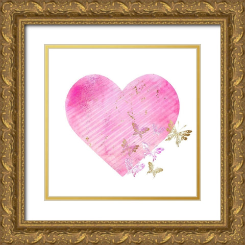 A Princess 2 Gold Ornate Wood Framed Art Print with Double Matting by Kimberly, Allen