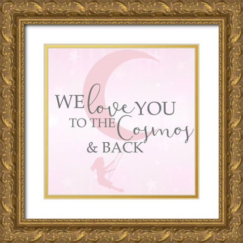 The Sky 4 Gold Ornate Wood Framed Art Print with Double Matting by Kimberly, Allen