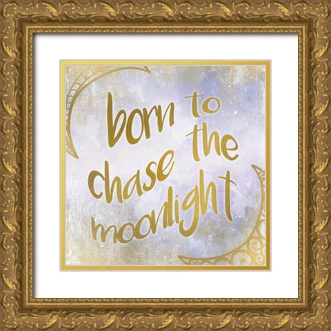 Born to Chase Gold Ornate Wood Framed Art Print with Double Matting by Allen, Kimberly