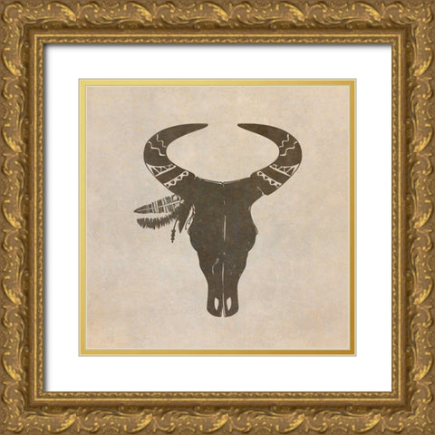 Mandala Animal 2 Gold Ornate Wood Framed Art Print with Double Matting by Kimberly, Allen