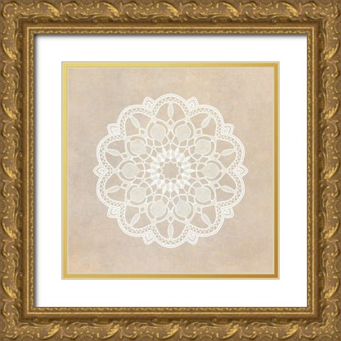 Mandala Animal 3 Gold Ornate Wood Framed Art Print with Double Matting by Kimberly, Allen