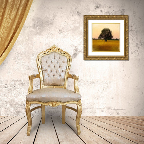 Evening Sky Gold Ornate Wood Framed Art Print with Double Matting by Kimberly, Allen