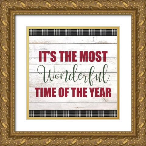Wonderful Time Gold Ornate Wood Framed Art Print with Double Matting by Kimberly, Allen