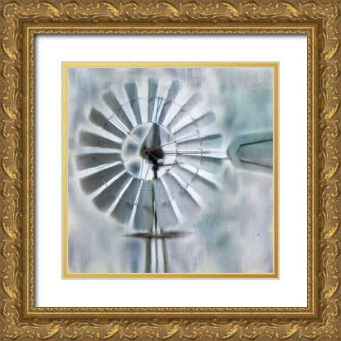 In The Wind Gold Ornate Wood Framed Art Print with Double Matting by Kimberly, Allen