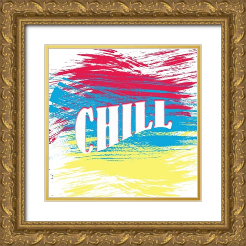 Chill Gold Ornate Wood Framed Art Print with Double Matting by Kimberly, Allen