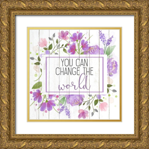 You Can Gold Ornate Wood Framed Art Print with Double Matting by Kimberly, Allen