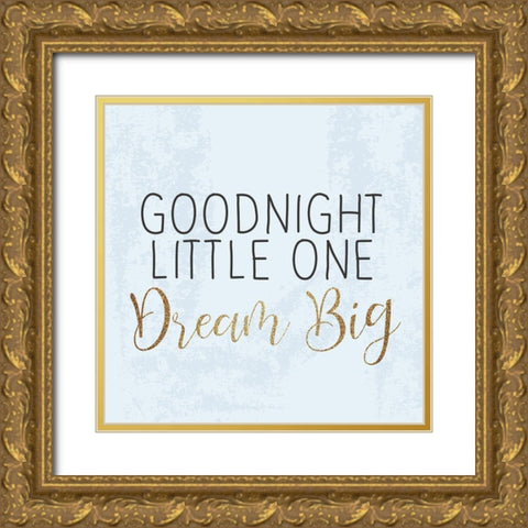 Good Night 2 Gold Ornate Wood Framed Art Print with Double Matting by Kimberly, Allen
