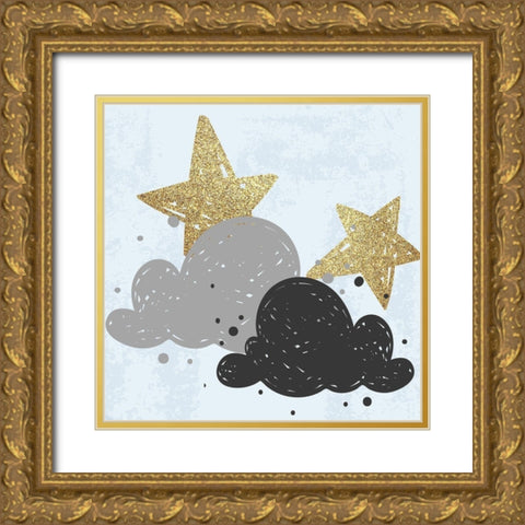 Good Night 3 Gold Ornate Wood Framed Art Print with Double Matting by Kimberly, Allen