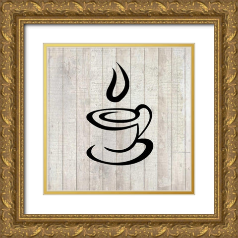 Cup of Coffee 3 Gold Ornate Wood Framed Art Print with Double Matting by Allen, Kimberly