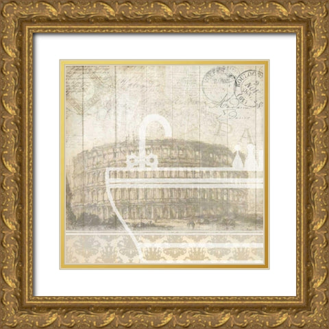 Travel 3 Gold Ornate Wood Framed Art Print with Double Matting by Allen, Kimberly