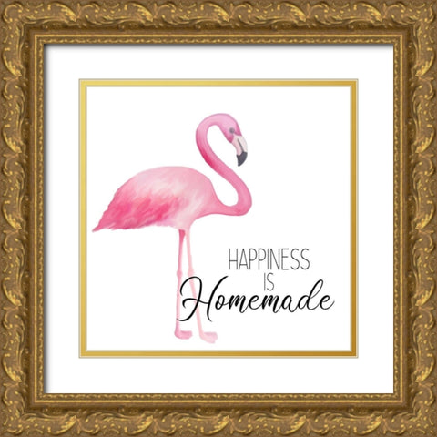 Homemade Pink 1 Gold Ornate Wood Framed Art Print with Double Matting by Kimberly, Allen