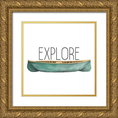 Exploring 1 Gold Ornate Wood Framed Art Print with Double Matting by Kimberly, Allen