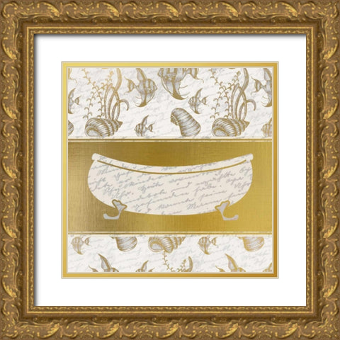 Under the Sea 1 Gold Ornate Wood Framed Art Print with Double Matting by Allen, Kimberly
