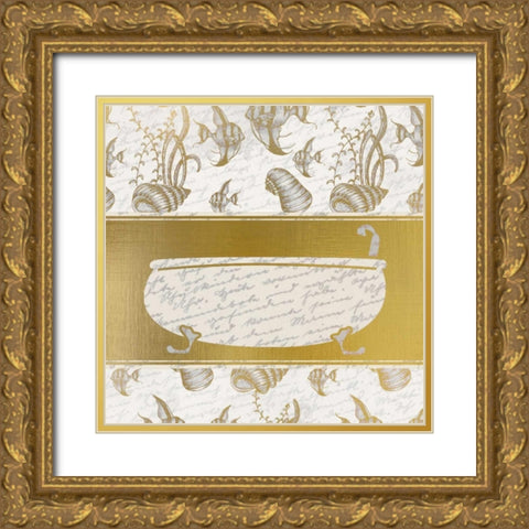 Under the Sea 3 Gold Ornate Wood Framed Art Print with Double Matting by Allen, Kimberly
