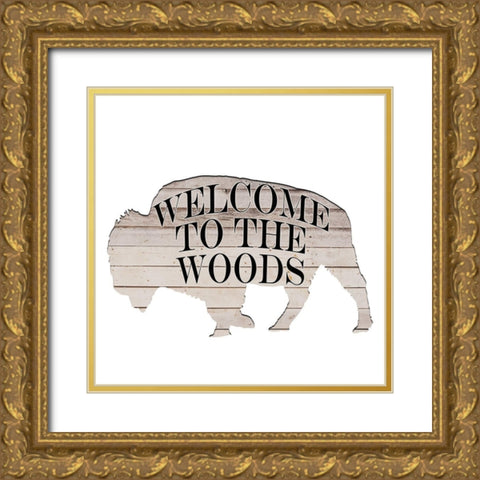 Sweet Cabin 5 Gold Ornate Wood Framed Art Print with Double Matting by Kimberly, Allen