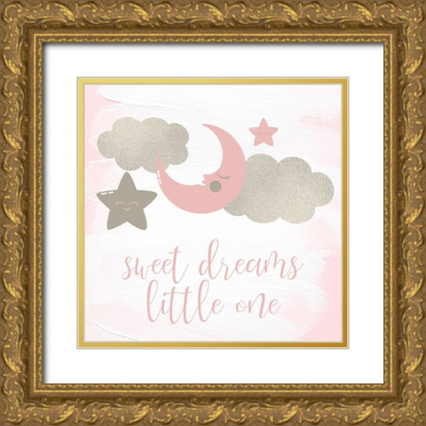 Sweet Dreams 1 Gold Ornate Wood Framed Art Print with Double Matting by Kimberly, Allen