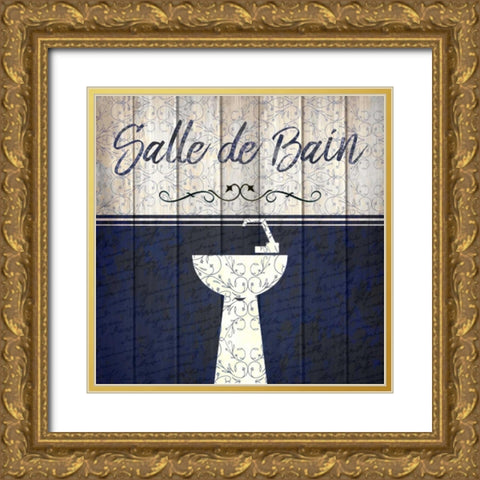 Vintage Tub 3 Gold Ornate Wood Framed Art Print with Double Matting by Allen, Kimberly