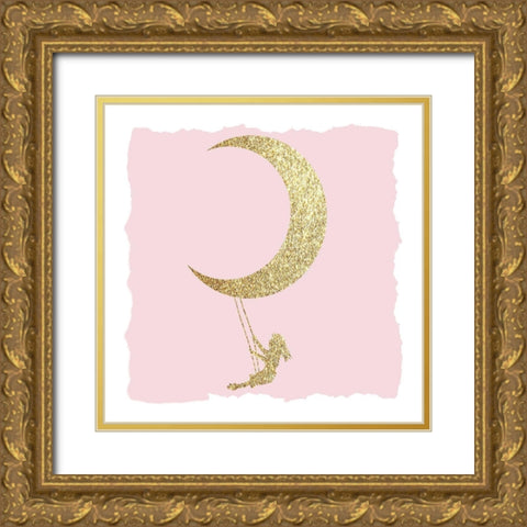 Twinkle Twinkle 5 V2 Gold Ornate Wood Framed Art Print with Double Matting by Allen, Kimberly
