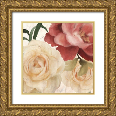 Fall Blooms 1a Gold Ornate Wood Framed Art Print with Double Matting by Kimberly, Allen