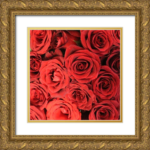 Paris Mon Amour 3 Gold Ornate Wood Framed Art Print with Double Matting by Kimberly, Allen