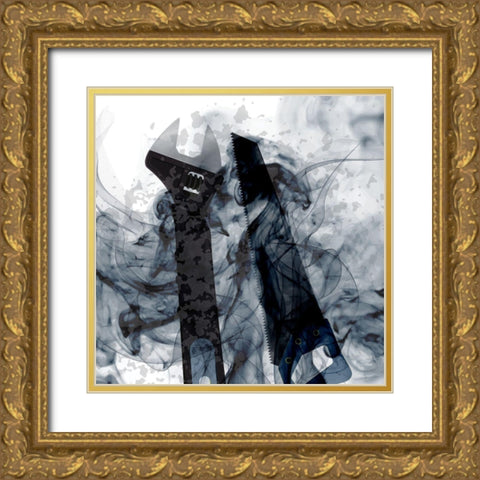 Tools 2 Gold Ornate Wood Framed Art Print with Double Matting by Kimberly, Allen