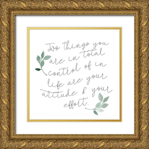 In Life 1 Gold Ornate Wood Framed Art Print with Double Matting by Kimberly, Allen