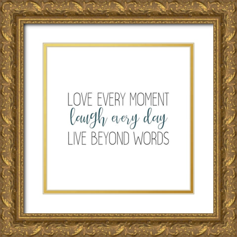 Moments 2 Gold Ornate Wood Framed Art Print with Double Matting by Kimberly, Allen