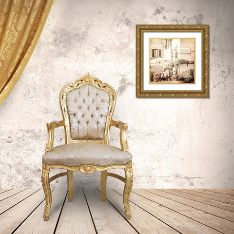 Paris Bistro 3 Gold Ornate Wood Framed Art Print with Double Matting by Allen, Kimberly