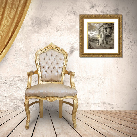 Streets of Paris 3 Gold Ornate Wood Framed Art Print with Double Matting by Allen, Kimberly