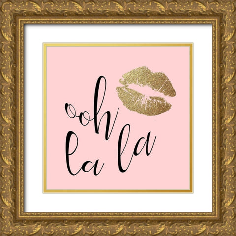 Mon Amour 4 Gold Ornate Wood Framed Art Print with Double Matting by Allen, Kimberly