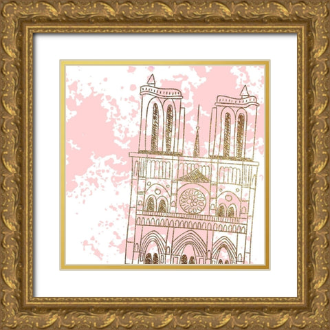 Mon Amour 6 Gold Ornate Wood Framed Art Print with Double Matting by Allen, Kimberly