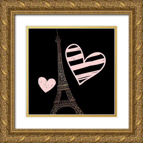 Mon Amour 7 Gold Ornate Wood Framed Art Print with Double Matting by Allen, Kimberly