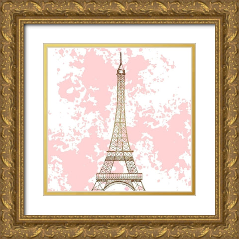 Mon Amour 1 v2 Gold Ornate Wood Framed Art Print with Double Matting by Allen, Kimberly