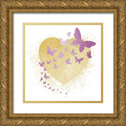 She is Fierce 1 Gold Ornate Wood Framed Art Print with Double Matting by Allen, Kimberly