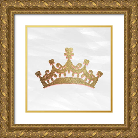 Princess Rules 2 Gold Ornate Wood Framed Art Print with Double Matting by Allen, Kimberly