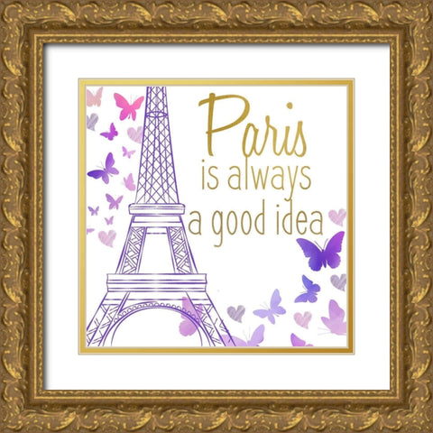 Take Me to 1 Gold Ornate Wood Framed Art Print with Double Matting by Allen, Kimberly