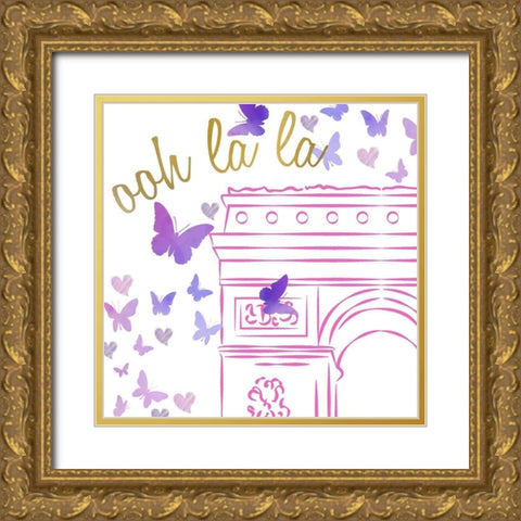 Take Me to 2 Gold Ornate Wood Framed Art Print with Double Matting by Allen, Kimberly