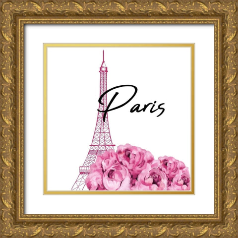 Perfume Paris 1 Gold Ornate Wood Framed Art Print with Double Matting by Allen, Kimberly