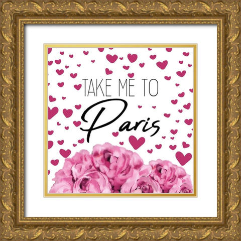 Perfume Paris 3 Gold Ornate Wood Framed Art Print with Double Matting by Allen, Kimberly
