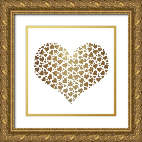 Love Always 2 Gold Ornate Wood Framed Art Print with Double Matting by Allen, Kimberly