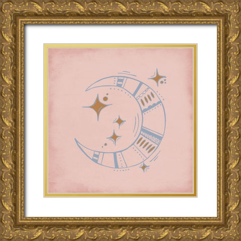 Sun and Moon 2 Gold Ornate Wood Framed Art Print with Double Matting by Allen, Kimberly