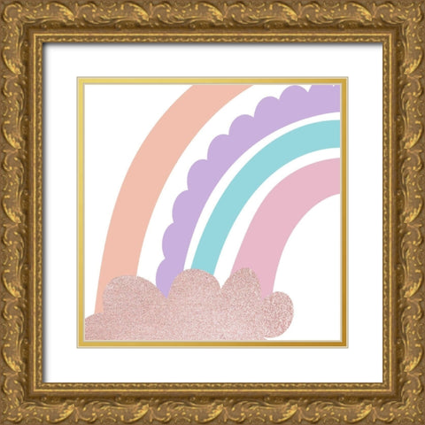 Chase Rainbows 1 Gold Ornate Wood Framed Art Print with Double Matting by Allen, Kimberly