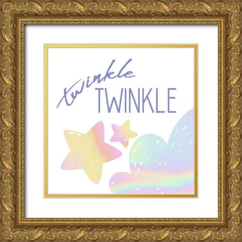 Moon 3 Gold Ornate Wood Framed Art Print with Double Matting by Allen, Kimberly