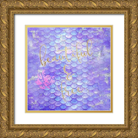 Like the Sea A Gold Ornate Wood Framed Art Print with Double Matting by Allen, Kimberly