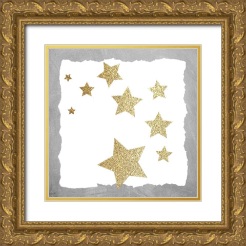 Twinkle Twinkle 2 Gold Ornate Wood Framed Art Print with Double Matting by Allen, Kimberly